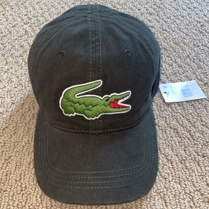 Dark green Lacoste hat / cap with adjustable strap
